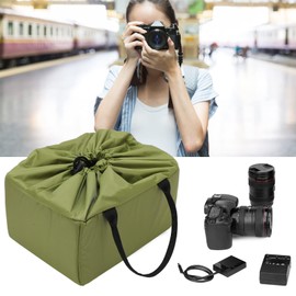 Partition Camera Padded Bag, Waterproof Insert Padded Partition Camera Bag Lens Case with Freely Adjustable Compartment for DSLR SLR Camera and Lens