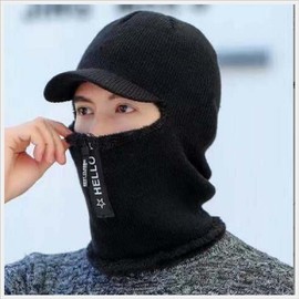 Winter motorcycle bicycle knit thick thermal balaclava winter bucket hat chestnut hat thermal hat wool hat / 겨울 오토바이 자전거 니트 두꺼운 방한용 바라클라바 겨울벙거지 군밤모자 방한모자 털모자