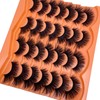 SISIYDY Fluffy Mink Lashes Wispy 3D Faux Mink False Eyelashes