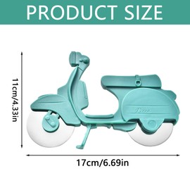 One Piece Non-Slip Bike Pizza Cutter Wheel Durable Stainless Steel Wheel Pizza Cutter Helpful Motorbike Pizza Cutter for Cutting Pizza