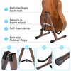 DOMMI Wood Electric Guitar Stand With Non-Slip Rubber and Soft