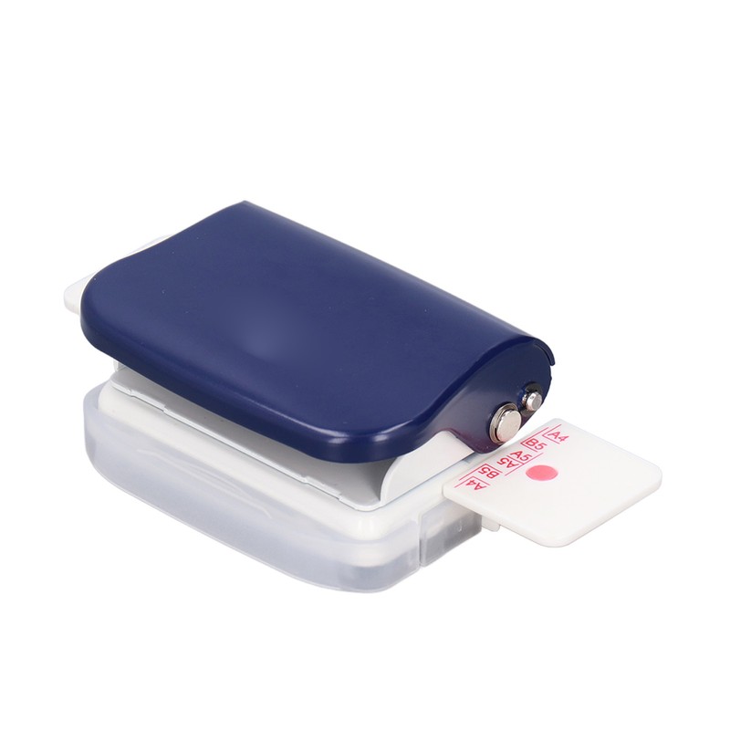 Hole Punch Dark Blue 6 Hole Portable Small Planner Hole
