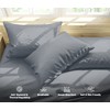 MistyMorning Pillow Cases 4 Pack - Standard Size (50x75+15cm), Egyptian