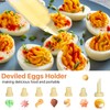 Boocalny 3PCS Deviled Egg Containers with Lid, Portable Storage Carrier