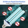 60W E27 UV Lamp UVC Cleaning Bulb with Remote Control