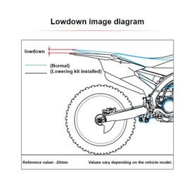 CNC Blue YZ-80 Adjustable Rear Suspension Lowering Link Accessories Compatible with YZ80 YZ85 1993-2025 Suspension Linkage Lowerings Dirt Bike Motorcycle Rear Drop Links