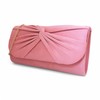 Suede Pleated Style Bridal Prom Wedding Evening Clutch Party Purse