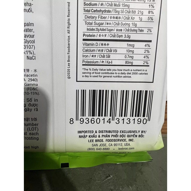 Tan Hue Vien Pia CUSTARD HOPIA Lava Pandan- Pia La