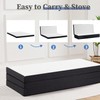 Tri-fold Memory Foam Mattress, 4 Inch Folding Mattress Topper with