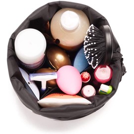 Jadyn B Cinch Top Compact Travel Makeup Bag and Cosmetic Organizer for Women