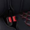 Huidasource Rear Bench Leather Seat Covers Fit for Chevy Silverado
