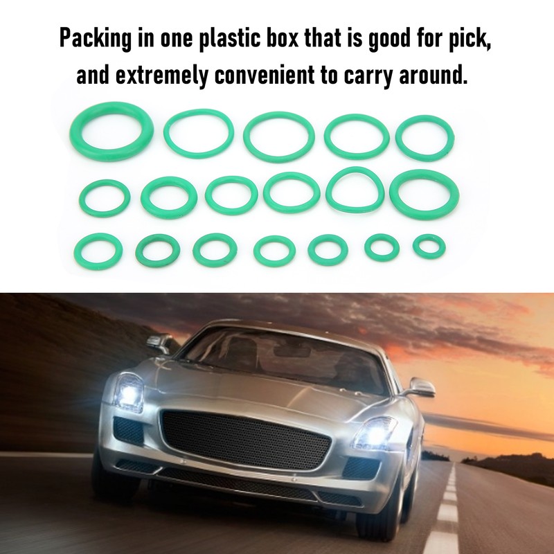 270pcs 18 Sizes Car Air Conditioning Compressor Seals Assortment Kit