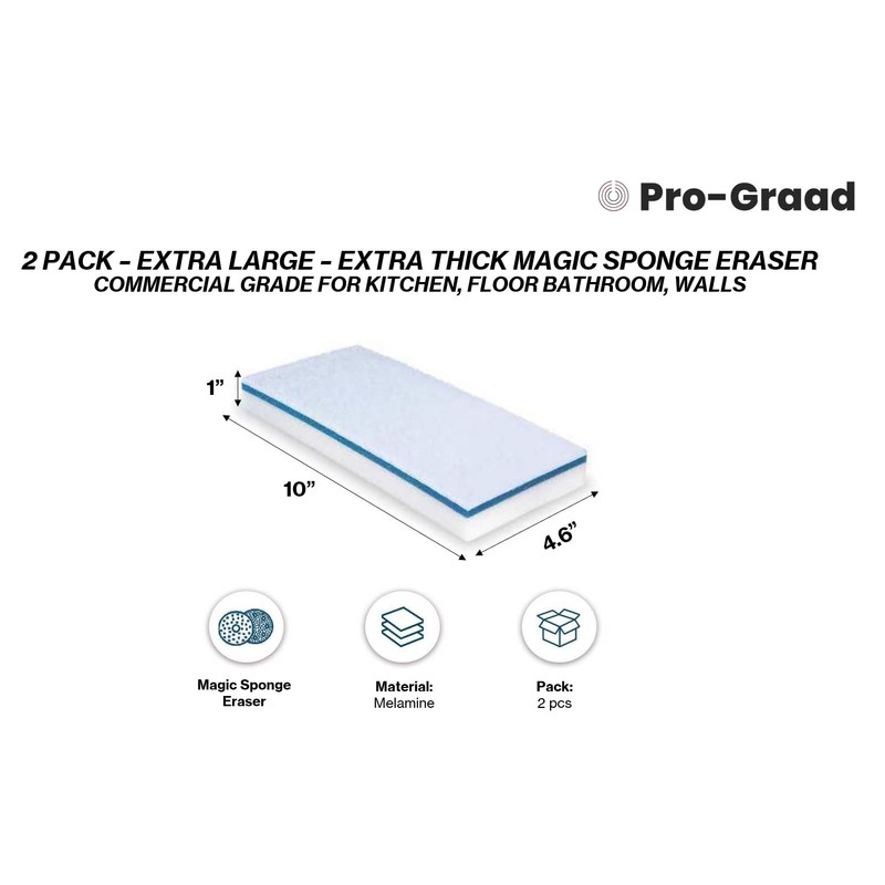 Magic Mopper 4610 Eraser Pads - 2 Pack 4.5" x