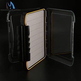 Maxcatch Boat Box for Streamers Waterproof Fly Box for Saltwater Flies Fly Fishing 10.8"x7.7"x2.3" (PDS-B)