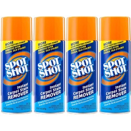 Spot Shot Instant Carpet Stain Remover Aerosol 14 oz can, Pack of 4