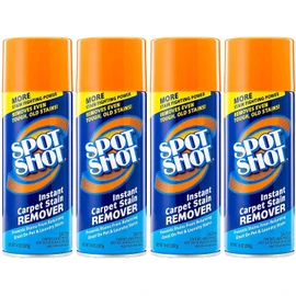 Spot Shot Instant Carpet Stain Remover Aerosol 14 oz can, Pack of 4