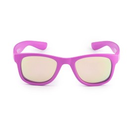 Kiddus Recycled Fishing Net Sunglasses For Girls And Boys Ages 10+ UV400 100% Protection Against UVA Rays. Help Reduce Marine Waste, Purple Pink Revo Lenses