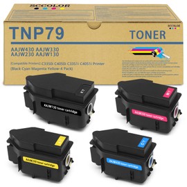 SCCOLOR TNP-79 TNP79 Toner Cartridge High Yield TNP79K TNP79C TNP79M TNP79Y Replacement for Konica AAJW430 AAJW330 AAJW230 AAJW130 for Minolta Bizhub C3350i C4050i C3351i C4051i Printer
