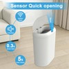 Naisu 4 Gallon Automatic Sensor Trash Can with Lid, 2