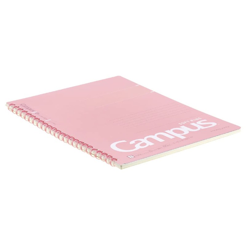 Kokuyo Campus Soft Ring Dots, 50 Pieces, A5 Peach