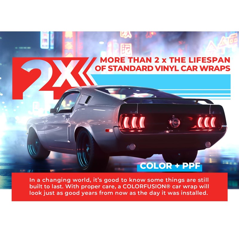 ColorFusion PPF by VViViD, Gloss Ice Blue Dry Apply PPF