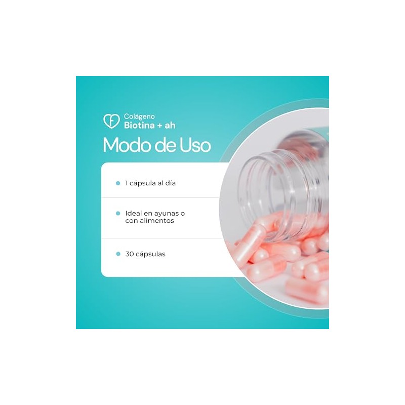 CARO FIT | Biotina + Ácido Hialurónico - Suplemento para