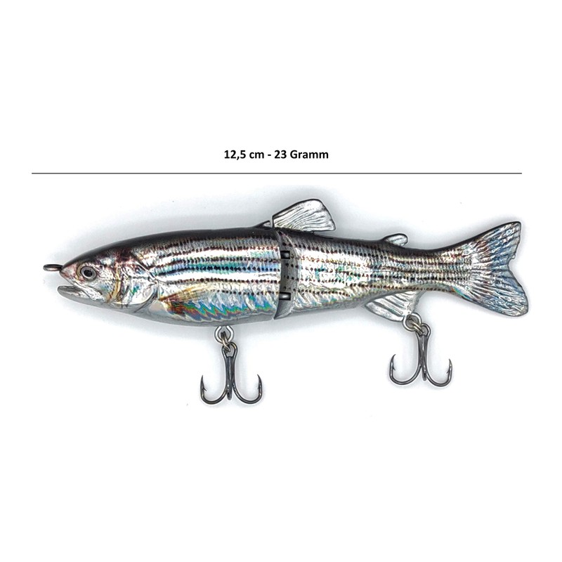 SIMSA-Expert Silver Wobbler Swimbait Artificial Bait (12 cm, 23 g)