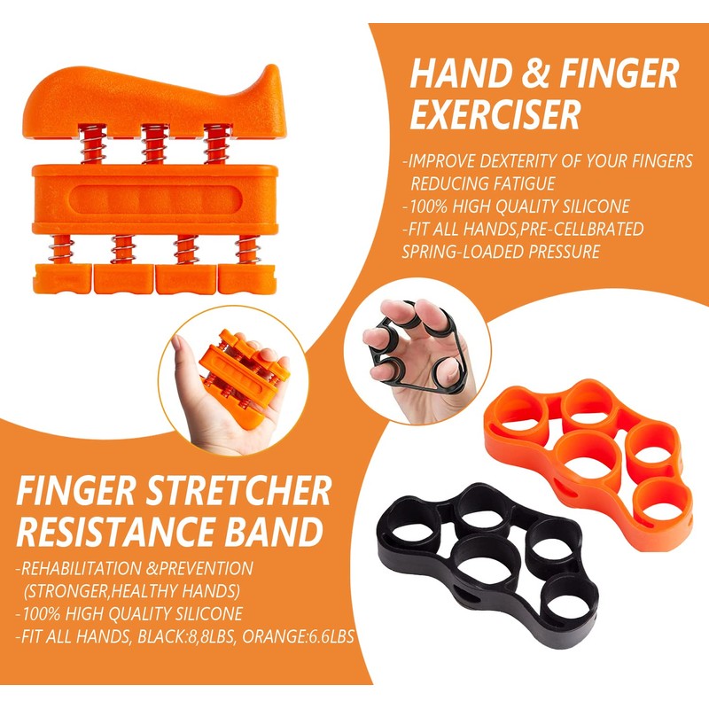 Hand Trainer, Forearm Trainer, Finger Grip, Forearm Training, Pack of
