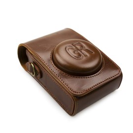 kinokoo PU-Ledertasche für Ricoh GR/GR II/GR III, schützende Tragetasche (braun)