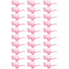 SUNYIWJIE 30 Pairs Heart Sunglasses for Women Bulk Transparent Pink