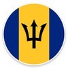 2 x 10cm Barbados Flag Vinyl Sticker Decal Laptop Travel