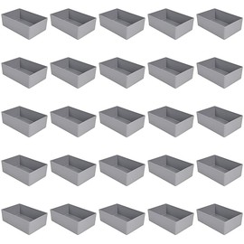 Pack of 25 Grey Insert Boxes Height 54 mm L x W = 160 x 106 mm Professional Quality for Industrial and Commercial Use