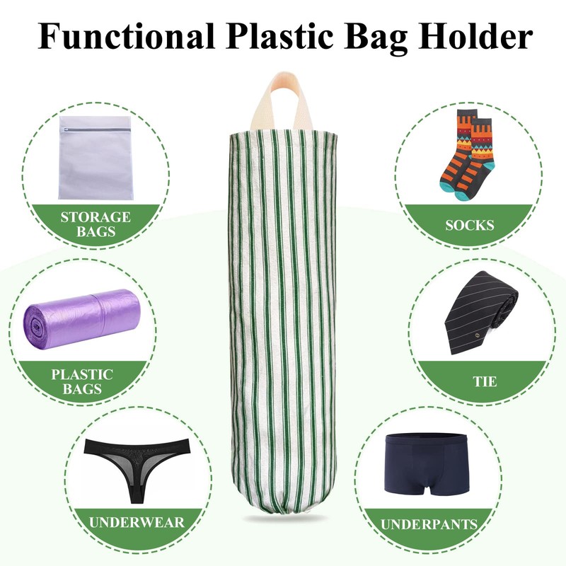 TOGETRUE Plastic Bag Holder, Wall Mount Grocery Bag Holder, Reusable