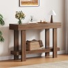 Console Table for Entryway, 47.2" Narrow Farmhouse Sofa Table Walnut