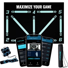 FITTLLINE Soccer Training Mat with App - Soccer Skills Mat, Soccer Training Mat with Video App, Soccer Matt Training, Soccer Mat with App, Soccer Trainer Mat, Soccer Mat, Soccer Mat Training