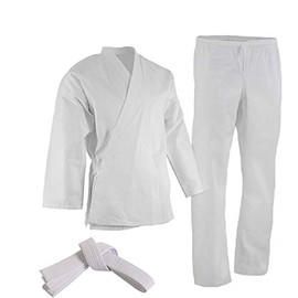 TMA 6.5 OZ KARATE GI/UNIFORMS (ELASTIC DRAWSTRING) (White, 0000)