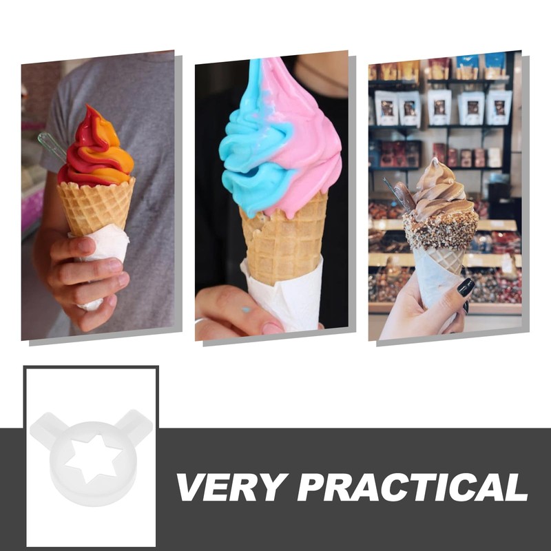 Ciieeo1pc Ice Cream Machine Star Nozzles Soft Serve Ice Cream