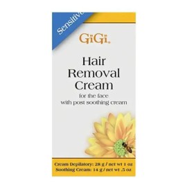 Crema Depiladora Gigi Para Cara Piel Sensible Con Slow Grow