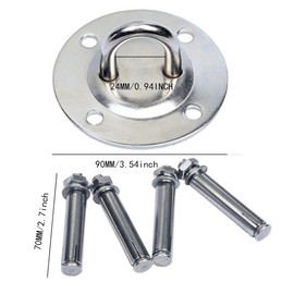 VIVIIHOO Ceiling Hook Heavy Duty Swing Hook for Punch Bag, Yoga Towel, Up to 450 kg, 360° Rotation, Premium Stainless Steel Ceiling Mount for Nest Swing, Sling Trainer, Sun Sail, Hammock