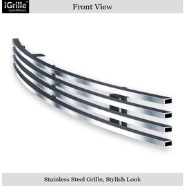 APS Compatible with 2003-2006 GMC Sierra 1500 2500HD 3500 Stainless Bumper Billet Grille G85472C