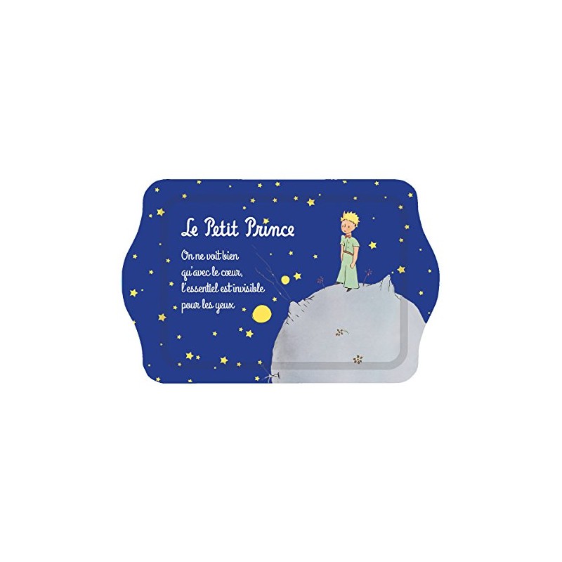 Le Petit Prince Metal Tray, Rectangular, Blue, Metal, 100%, 45