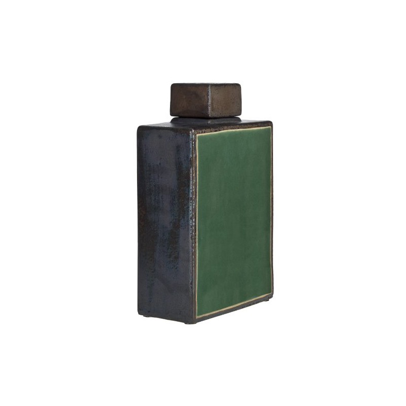 Tall Inlaid Earthenware Jar