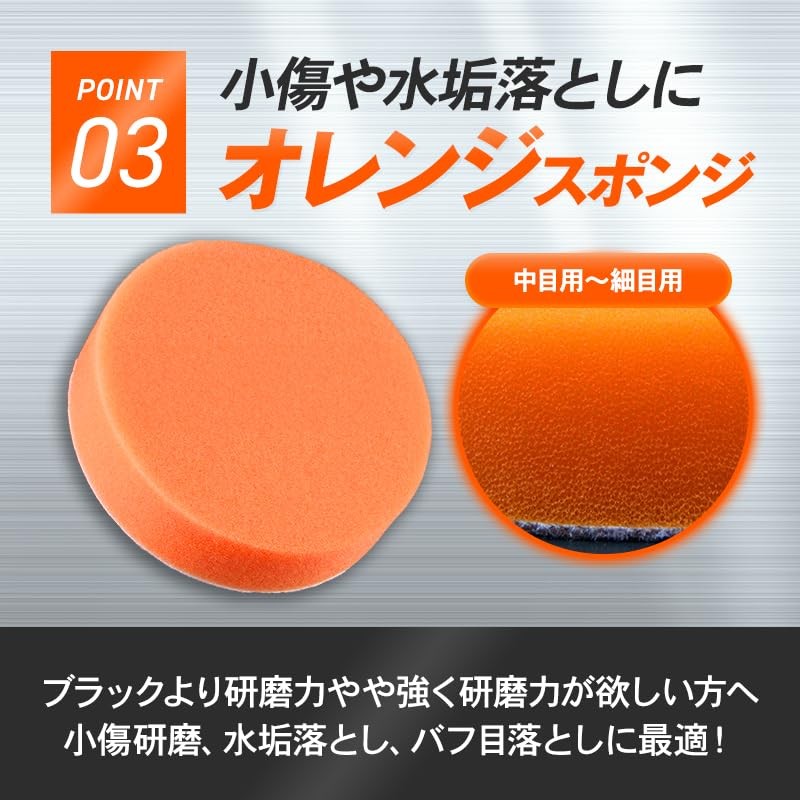 Sponge Buff 4.9 inches (125 mm), Black x 10 Sheets