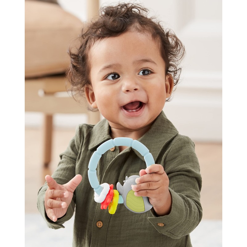 Skip Hop Silver Lining Cloud Teethe and Play Toy Bird