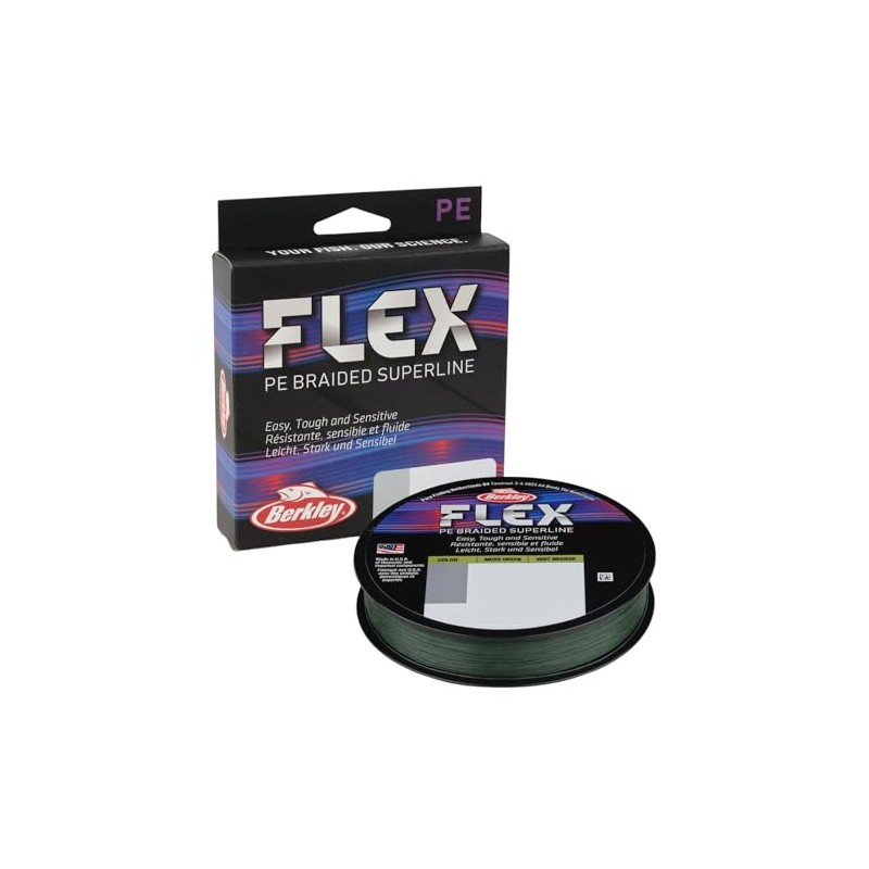 Berkley Flex PE Braided Superline Moss Green (51lb / 0.35mm)
