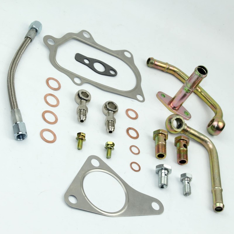 1Kit Turbo Oil Water Pipe Line Bolt Gasket Kit FOR