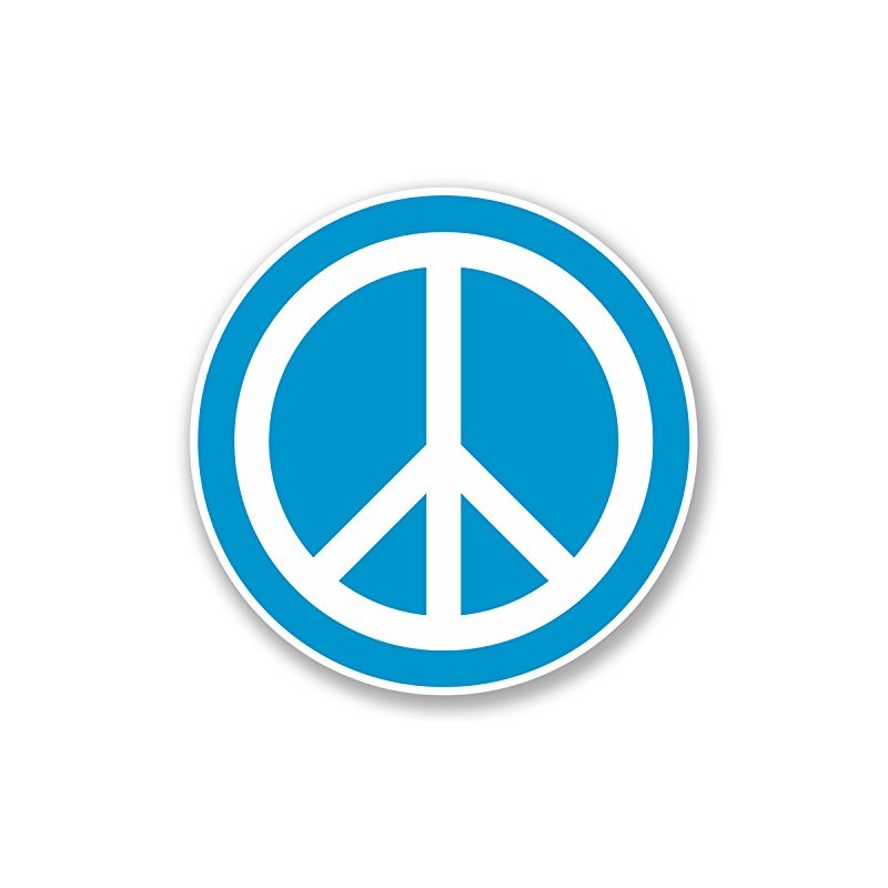 2 x 10cm Peace Vinyl Sticker Symbol Hippy Camper Van