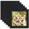 TOFOREVO 4x4 Picture Frames Set of 6 Black Wood Grain