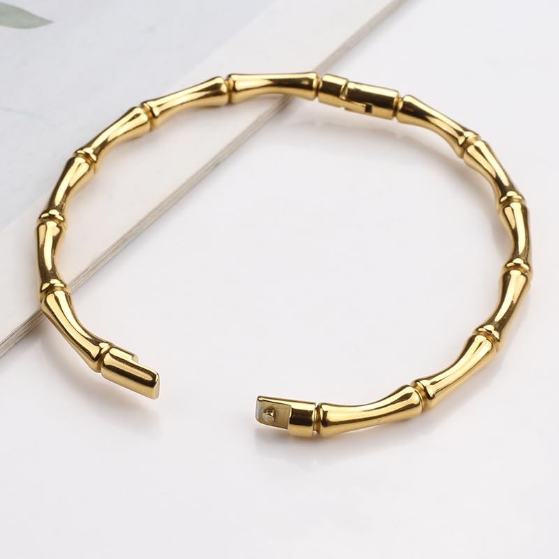 Gold Bracelet for Women designer inspired Cute Bangle Jewelry 18K