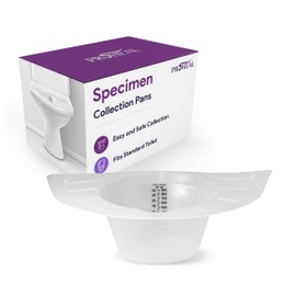 Urine Hats for Toilet - Reinforced Ribbing Stool Sample Collection Kit - Standard Fit Urine Collection Hat for Toilet - Specimen Collector Urine with Durable Materials - 4 Pack